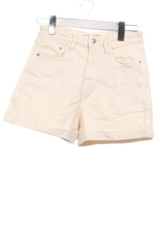 Pantaloni scurți de femei Stradivarius, Mărime XS, Culoare Ecru, Preț 58,99 Lei, #137223566