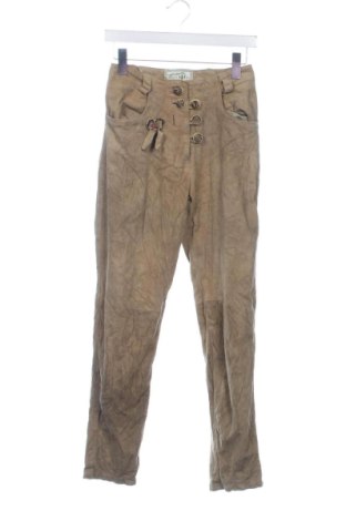 Pantaloni de piele pentru damă Natural Life, Mărime XS, Culoare Bej, Preț 211,00 Lei, #137195751