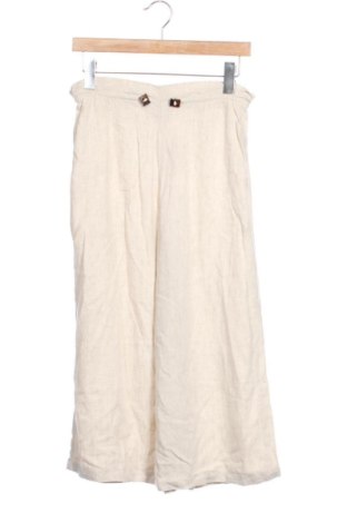 Pantaloni de femei Pull&Bear, Mărime XS, Culoare Ecru, Preț 60,75 Lei, #137208532