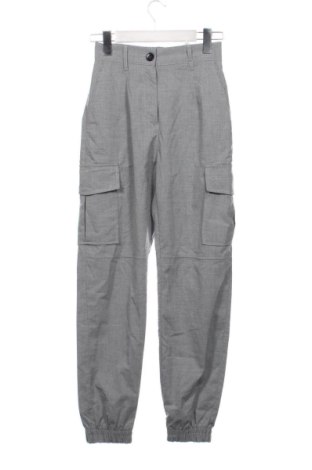 Pantaloni de femei Bershka, Mărime XXS, Culoare Gri, Preț 57,74 Lei, #137242228