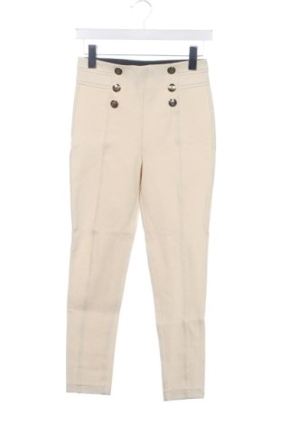 Pantaloni de femei Zara, Mărime XS, Culoare Ecru, Preț 89,23 Lei, #137247929