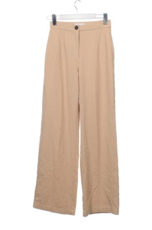 Дамски панталон Bershka, Размер XXS, Цвят Бежов, Цена 10,00 €, #137267836