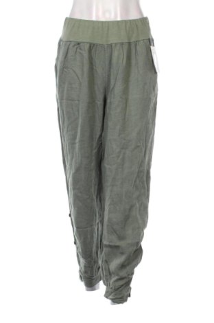 Pantaloni de femei Puro Lino, Mărime S, Culoare Verde, Preț 259,99 Lei, #137305672