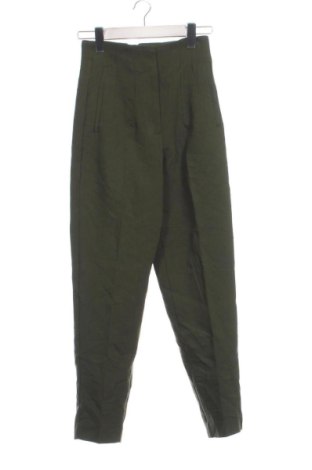 Damskie spodnie Zara, Rozmiar XXS, Kolor Zielony, Cena 64,99 zł, #137180554