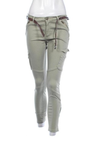 Дамски панталон Zara, Размер L, Цвят Зелен, Цена 11,83 €, #137318199