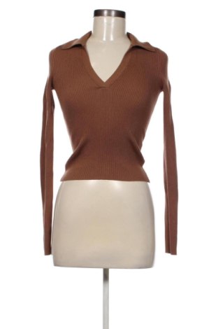 Pulover de femei Bershka, Mărime S, Culoare Maro, Preț 57,74 Lei, #137269732