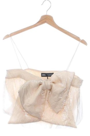 Top de femei Zara, Mărime M, Culoare Ecru, Preț 124,93 Lei, #137101085
