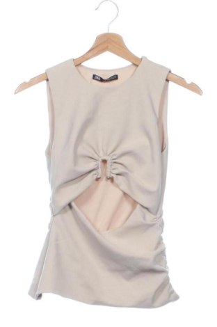Top de femei Zara, Mărime S, Culoare Ecru, Preț 73,49 Lei, #137110349