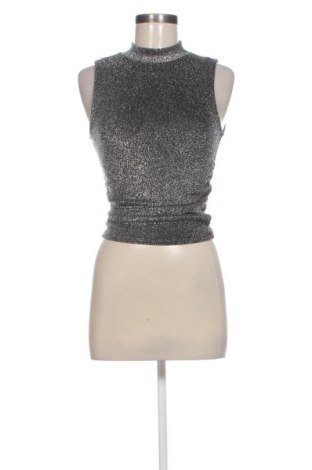 Дамски топ Sinsay, Размер M, Цвят Сребрист, Цена 7,00 €, #137292050