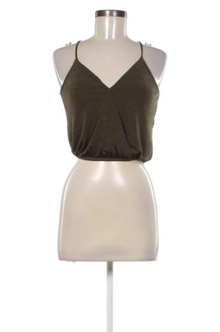 Top de femei Bershka, Mărime XS, Culoare Verde, Preț 62,99 Lei, #137309961