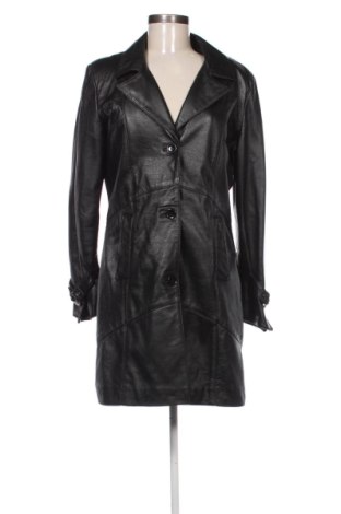 Palton din piele pentru damă Unbranded, Mărime L, Culoare Negru, Preț 533,52 Lei, #137294936