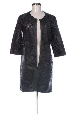 Palton din piele pentru damă Isaco & Kawa, Mărime L, Culoare Negru, Preț 493,41 Lei, #137303964