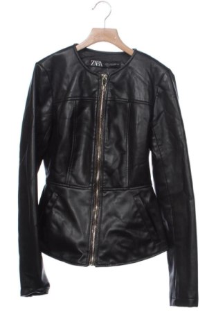 Geacă de piele pentru femei Zara, Mărime XS, Culoare Negru, Preț 125,98 Lei, #137196177