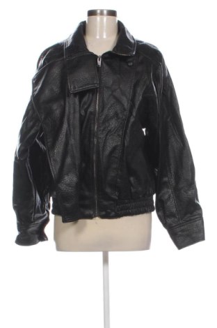 Дамско кожено яке Zara, Размер M, Цвят Черен, Цена 26,00 €, #137300549