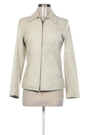 Geacă de piele pentru femei Unbranded, Mărime S, Culoare Ecru, Preț 351,69 Lei, #137312712