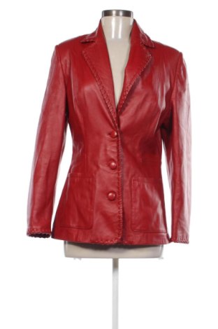 Geacă de piele pentru femei Unbranded, Mărime L, Culoare Roșu, Preț 299,20 Lei, #137320616