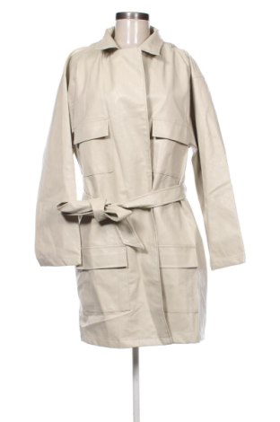 Geacă de piele pentru femei Boohoo, Mărime XL, Culoare Bej, Preț 162,72 Lei, #137344407