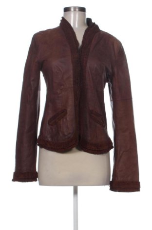 Geacă de piele pentru femei Sportmax, Mărime L, Culoare Maro, Preț 881,84 Lei, #137261099