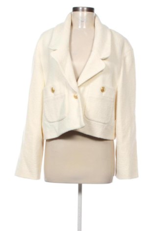 Sacou de femei Zara, Mărime XL, Culoare Ecru, Preț 178,47 Lei, #137284895