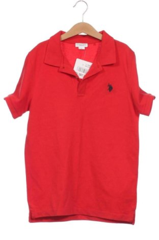 Kinder T-Shirt Polo, Größe 11-12y/ 152-158 cm, Farbe Rot, Preis 16,00 €, #137285157