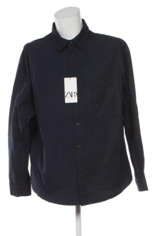 Cămașă de bărbați Zara, Mărime XL, Culoare Albastru, Preț 146,97 Lei, #137301071