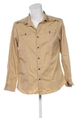Herrenhemd Unbranded, Größe L, Farbe Beige, Preis 9,00 €, #137318796