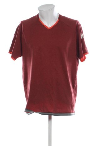 Herren Shirt Adidas, Größe XXL, Farbe Rot, Preis 17,00 €, #137278664