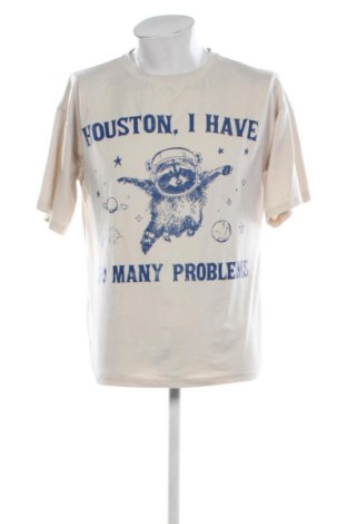 Ανδρικό t-shirt SHEIN, Μέγεθος S, Χρώμα Εκρού, Τιμή 8,00 €, #137280021