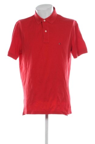 Męski T-shirt Tommy Hilfiger, Rozmiar XL, Kolor Czerwony, Cena 160,87 zł, #137296969