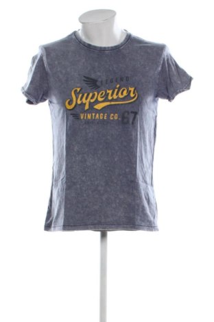Męski T-shirt Neverless, Rozmiar M, Kolor Niebieski, Cena 55,04 zł, #137320425