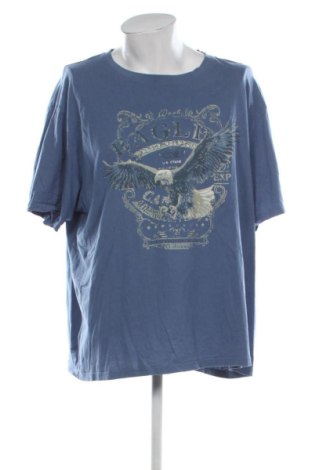 Ανδρικό t-shirt Atlas For Men, Μέγεθος 5XL, Χρώμα Μπλέ, Τιμή 11,00 €, #137330262