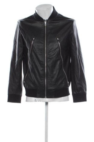 Geacă de piele pentru bărbati Jack & Jones, Mărime M, Culoare Negru, Preț 186,00 Lei, #137301994