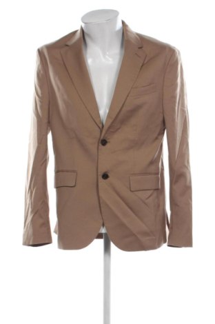 Мъжко сако Zara, Размер L, Цвят Бежов, Цена 19,60 €, #137292806