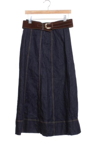 Fustă Zara, Mărime XS, Culoare Albastru, Preț 44,36 Lei, #137312273