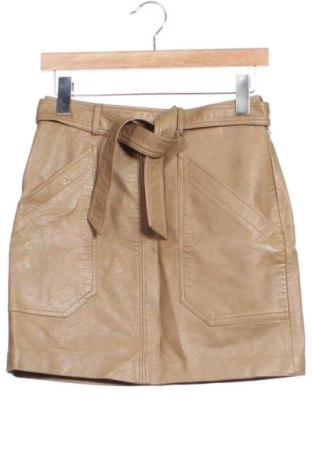 Fustă Stradivarius, Mărime XS, Culoare Bej, Preț 52,49 Lei, #137313994