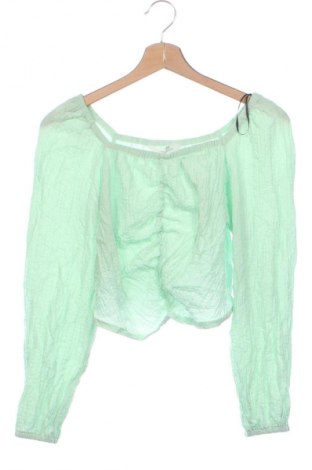 Dziecięca bluzka H&M, Rozmiar 11-12y/ 152-158 cm, Kolor Zielony, Cena 6,99 zł