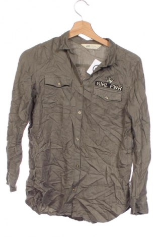 Kinderhemd H&M, Größe 11-12y/ 152-158 cm, Farbe Grün, Preis 3,99 €