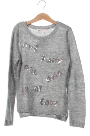 Детски пуловер H&M, Размер 8-9y/ 134-140 см, Цвят Сив, Цена 5,62 €