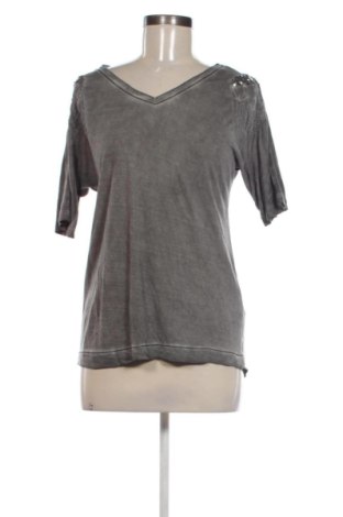 Damen T-Shirt Pulz Jeans, Größe M, Farbe Grau, Preis 8,00 €, #137348027