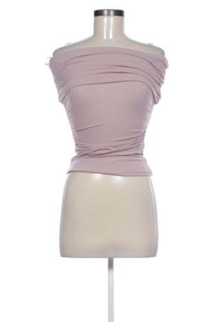 Bluzka damska Pull&Bear, Rozmiar S, Kolor Popielaty róż, Cena 46,57 zł, #137362653