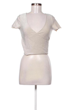 Bluzka damska H&M, Rozmiar S, Kolor Srebrzysty, Cena 44,36 zł, #137375278