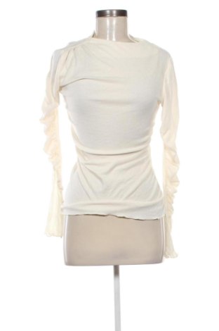 Bluză de femei Zara, Mărime M, Culoare Ecru, Preț 72,00 Lei, #137377531