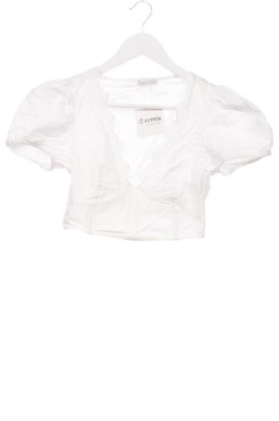 Bluză de femei Bershka, Mărime XXS, Culoare Alb, Preț 47,24 Lei, #137385724