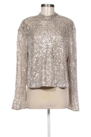 Bluzka damska H&M, Rozmiar M, Kolor Złocisty, Cena 33,87 zł, #137404330