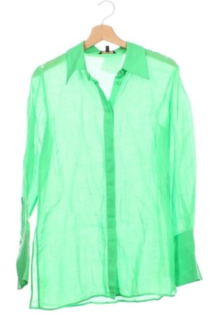 Cămașă de femei Massimo Dutti, Mărime XS, Culoare Verde, Preț 167,97 Lei, #137333880