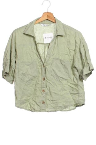Dámska košeľa  Zara, Veľkosť XS, Farba Zelená, Cena  15,62 €, #137367463