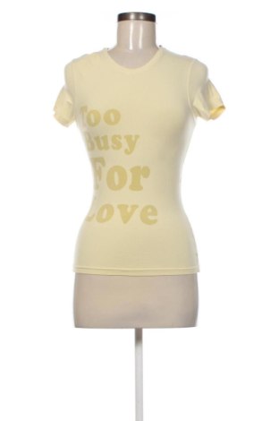Tricou de femei Unbranded, Mărime XS, Culoare Galben, Preț 86,66 Lei, #137327390