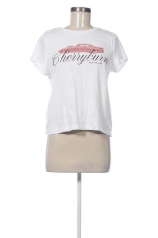 Damski T-shirt Sinsay, Rozmiar XL, Kolor Biały, Cena 33,87 zł, #137376247