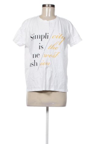 Damski T-shirt Sinsay, Rozmiar L, Kolor Biały, Cena 38,10 zł, #137382752
