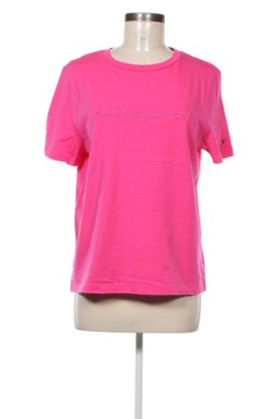 Damski T-shirt Tommy Hilfiger, Rozmiar L, Kolor Różowy, Cena 112,10 zł, #137386161